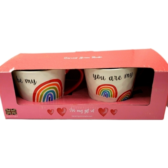 Harvest Green Studio  You are My Rainbow Mug Set - Picture 1 of 4
